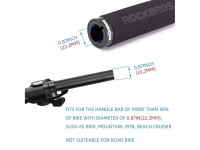 Puños de manillar de bicicleta Rockbros BT1001BKBK de esponja - negros Puños de manillar de bicicleta Rockbros BT1001BKBK de esponja - negros