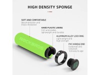 Rockbros BT1001GNBK sponge bicycle handlebar grips - green and black Rockbros BT1001GNBK sponge bicycle handlebar grips - green and black