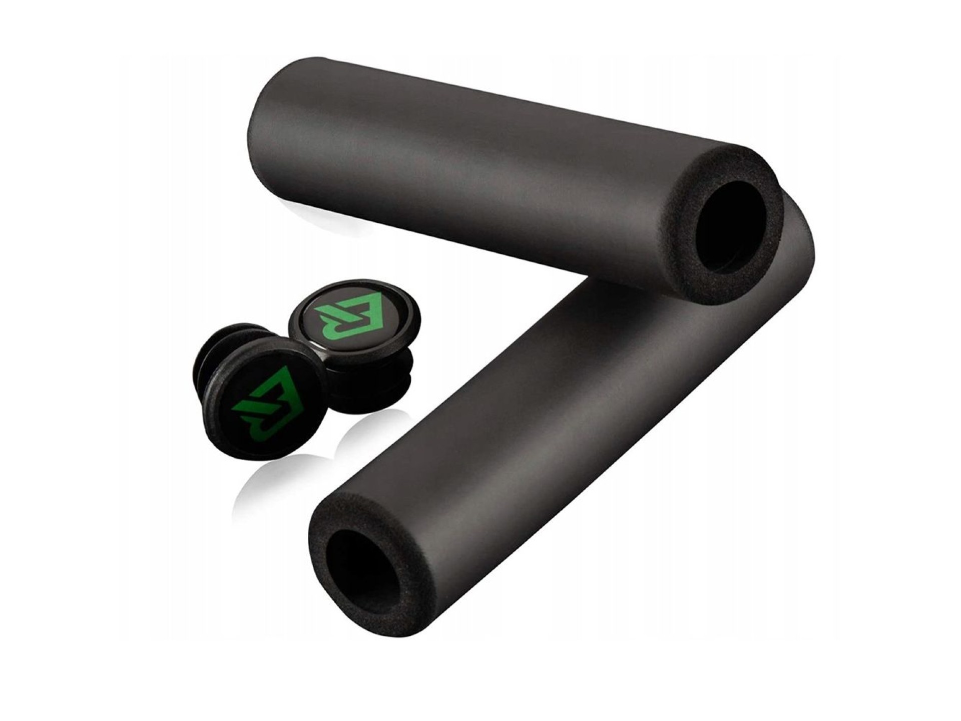Puños para bicicleta Rockbros GMBT1001BK fabricados en espuma de silicona - negros