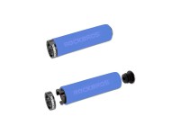 Manoplas de guidão de bicicleta Rockbros BT1001BLBK em esponja - azul e preto Manoplas de guidão de bicicleta Rockbros BT1001BLBK em esponja - azul e preto