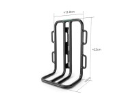 Rockbros 33210010001 front bicycle shelf for bicycle fork - black Rockbros 33210010001 front bicycle shelf for bicycle fork - black