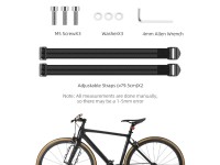 Rockbros 33210010001 front bicycle shelf for bicycle fork - black Rockbros 33210010001 front bicycle shelf for bicycle fork - black