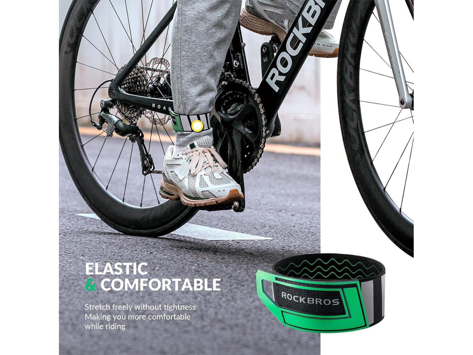 Rockbros reflective tape 49210008001 - green