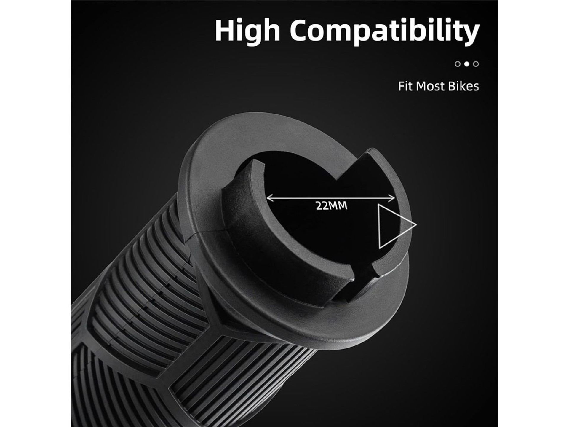 Manoplas de bicicleta Rockbros 40720007001 com refletor - pretas