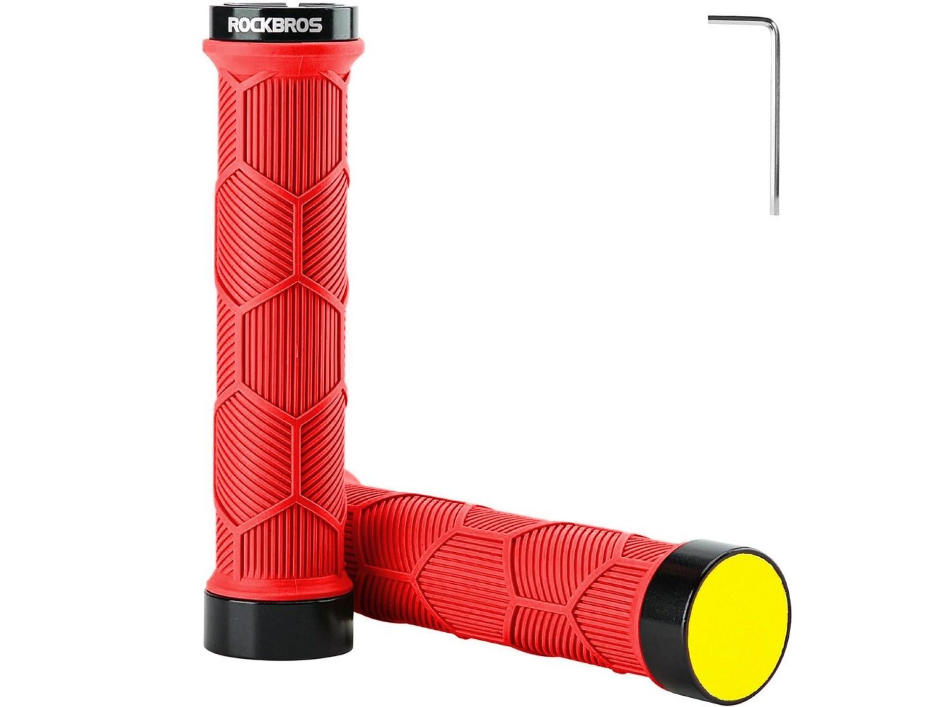 Manoplas de bicicleta Rockbros 40720007002 com refletor - vermelhas