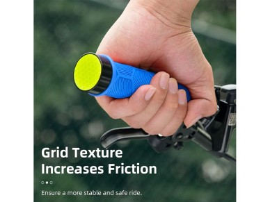 Rockbros 40720007003 bicycle grips with reflector - blue Rockbros 40720007003 bicycle grips with reflector - blue