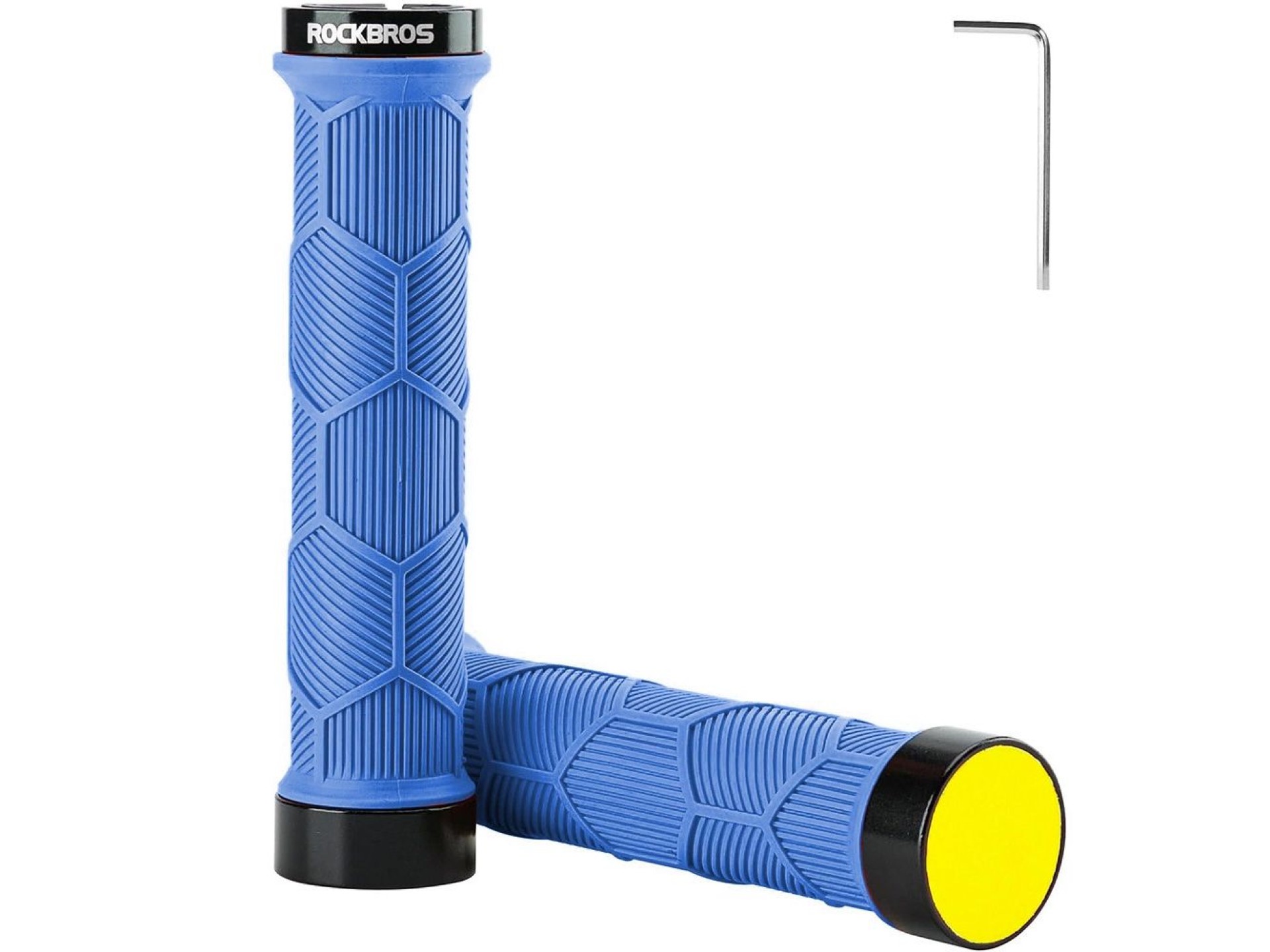 Rockbros 40720007003 bicycle grips with reflector - blue