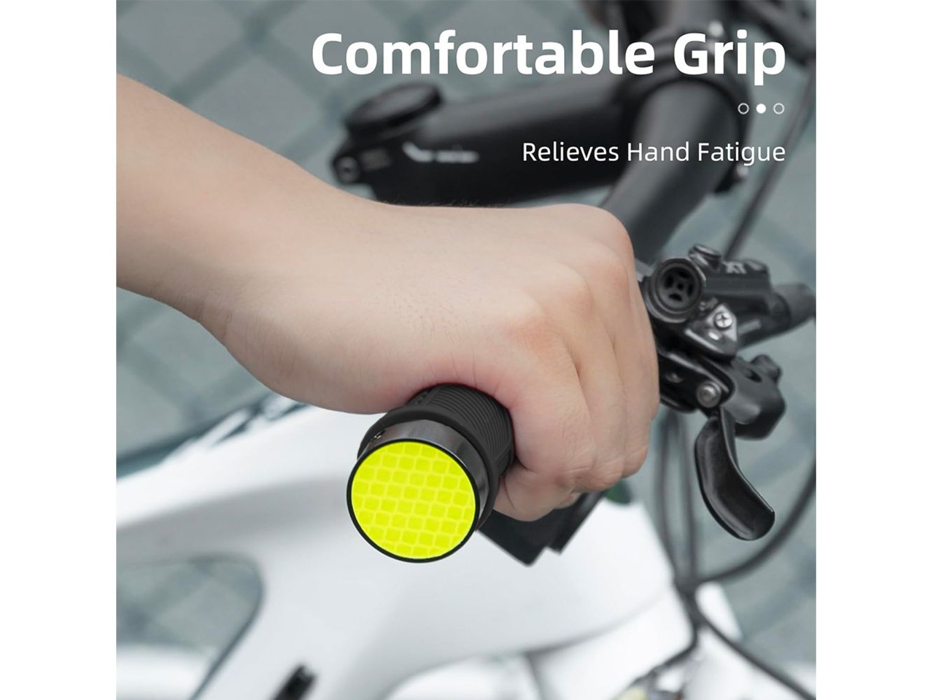 Manoplas de bicicleta Rockbros 40720007001 com refletor - pretas