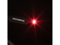 Guardabarros Rockbros DNB8001 con luz LED roja - negro