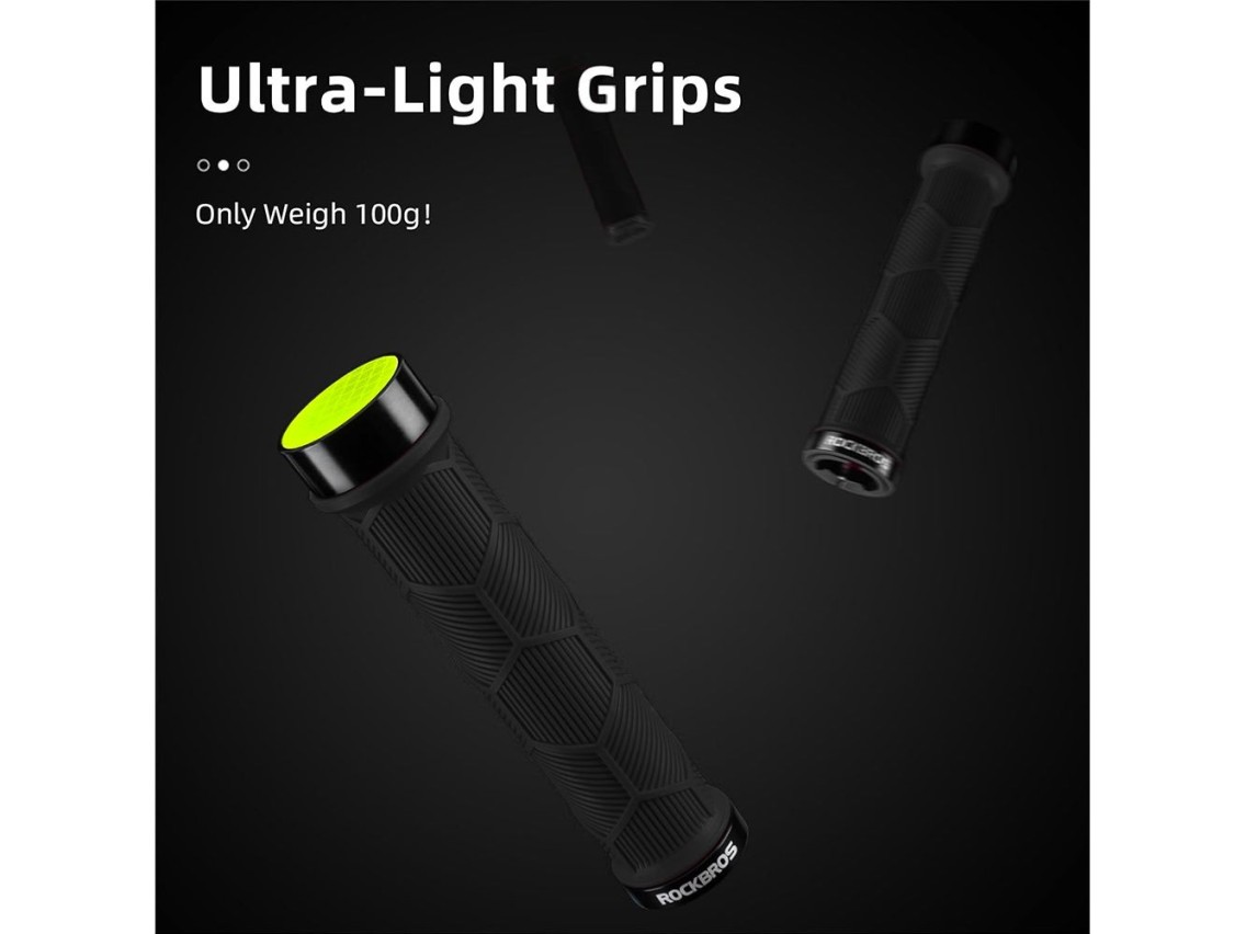 Manoplas de bicicleta Rockbros 40720007001 com refletor - pretas