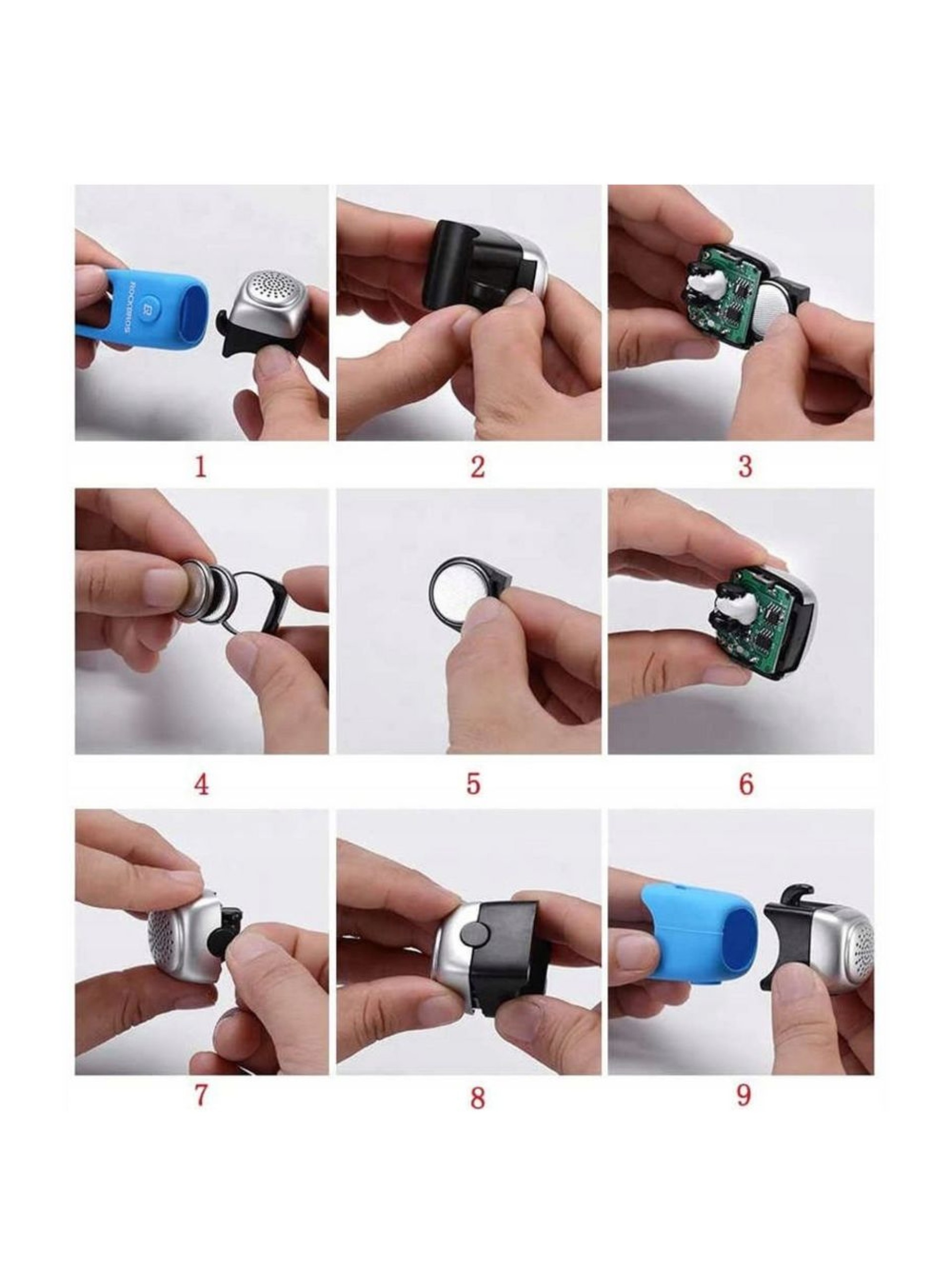 Rockbros CB1709BK electronic bicycle bell - black