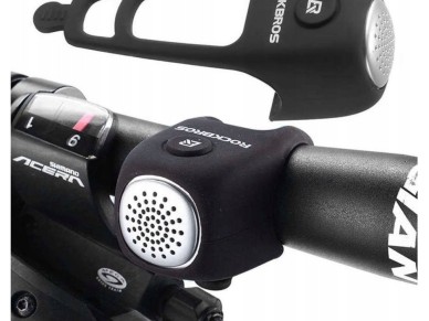 Campainha eletrônica para bicicleta Rockbros CB1709BK - preta Campainha eletrônica para bicicleta Rockbros CB1709BK - preta