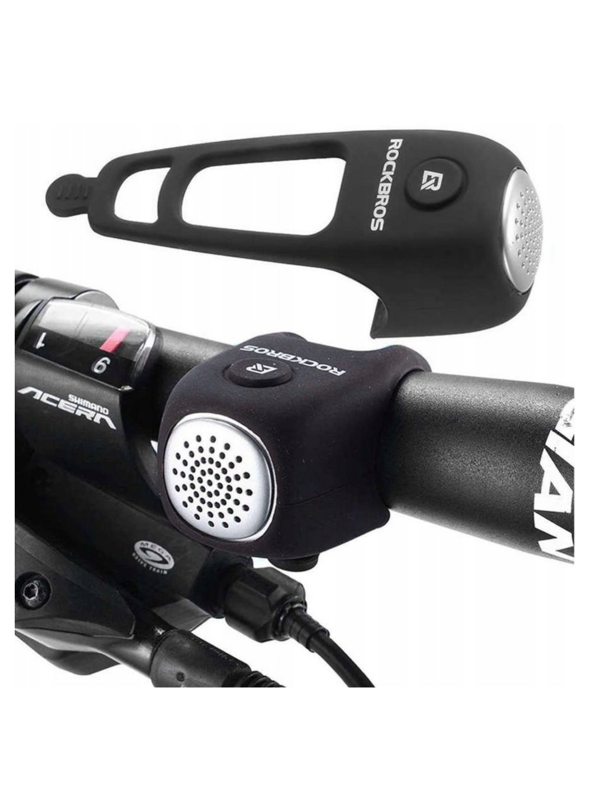 Rockbros CB1709BK electronic bicycle bell - black