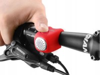 Campainha eletrônica para bicicleta Rockbros CB1709RD - vermelha Campainha eletrônica para bicicleta Rockbros CB1709RD - vermelha