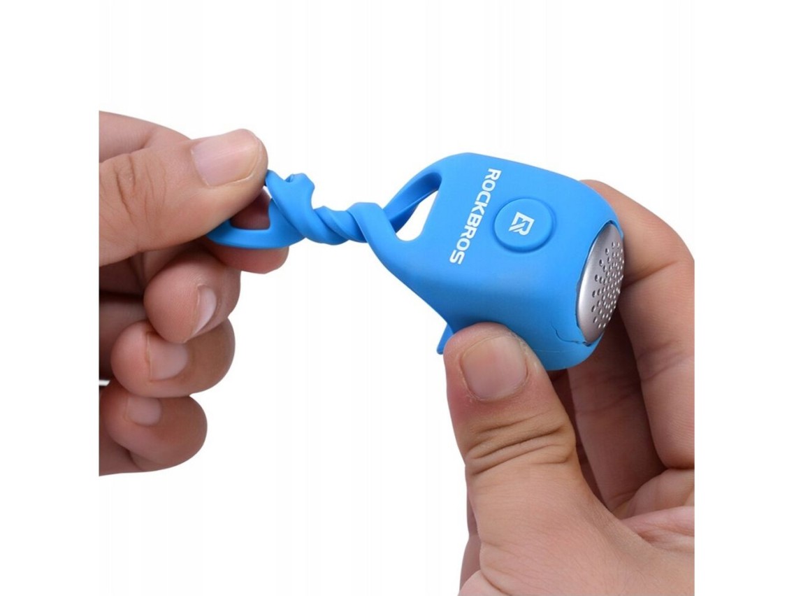 Campainha eletrônica para bicicleta Rockbros CB1709BU - azul
