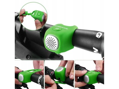 Timbre electrónico para bicicleta Rockbros CB1709GN - verde Timbre electrónico para bicicleta Rockbros CB1709GN - verde