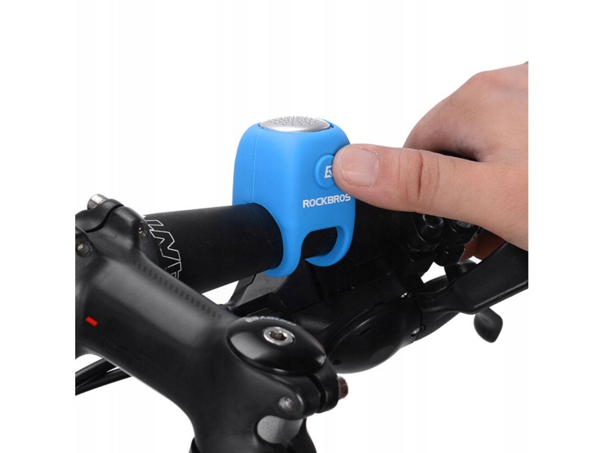 Campainha eletrônica para bicicleta Rockbros CB1709BU - azul