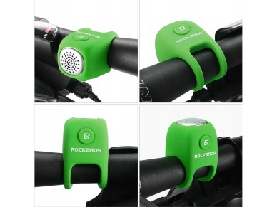 Timbre electrónico para bicicleta Rockbros CB1709GN - verde Timbre electrónico para bicicleta Rockbros CB1709GN - verde