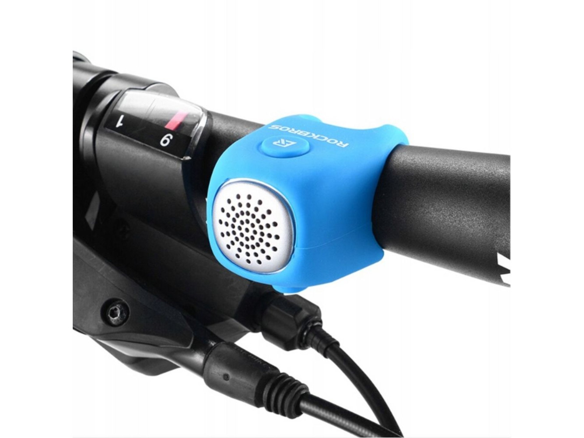 Campainha eletrônica para bicicleta Rockbros CB1709BU - azul