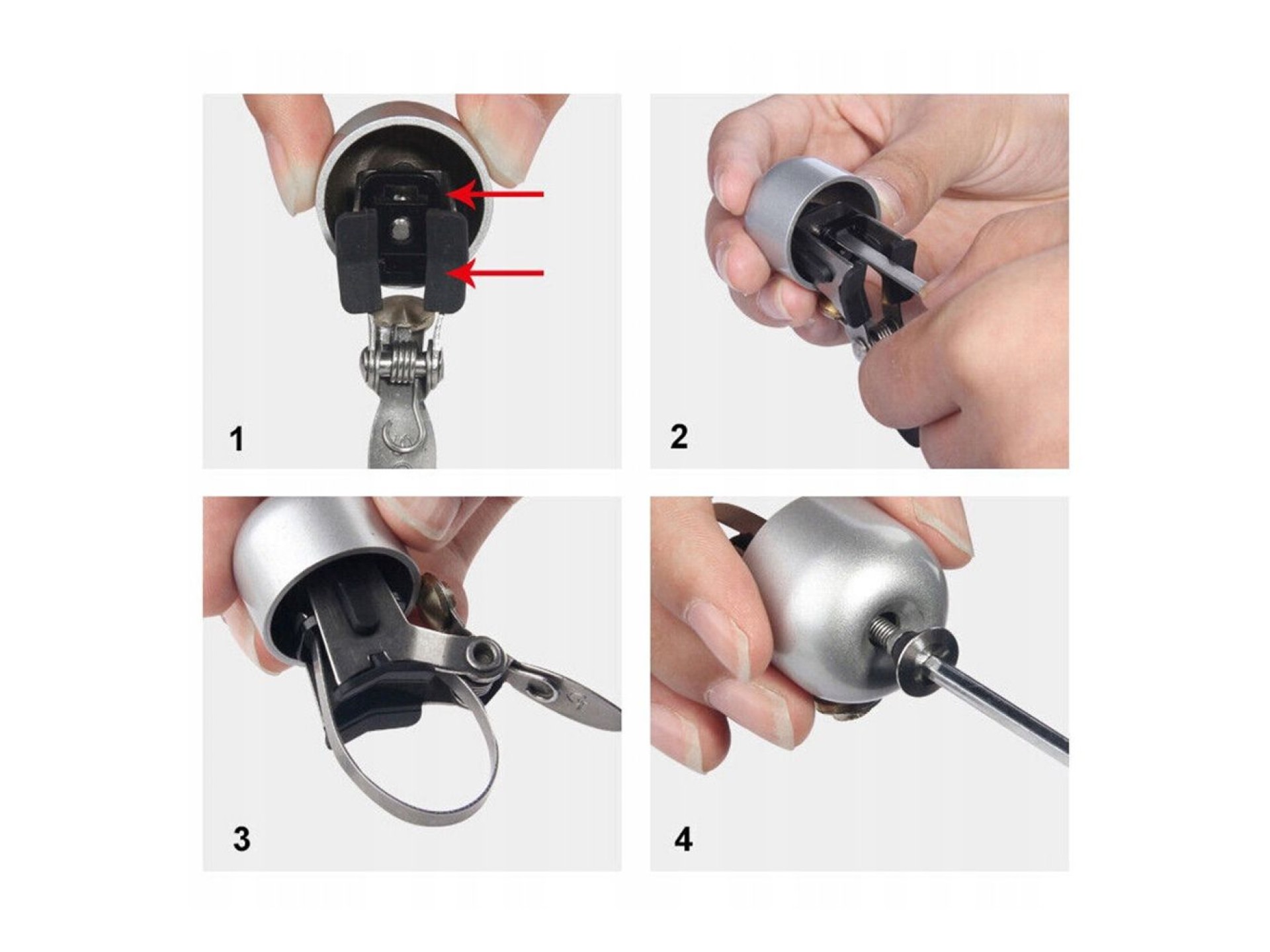 Rockbros 15-1BBK retro bicycle bell - black