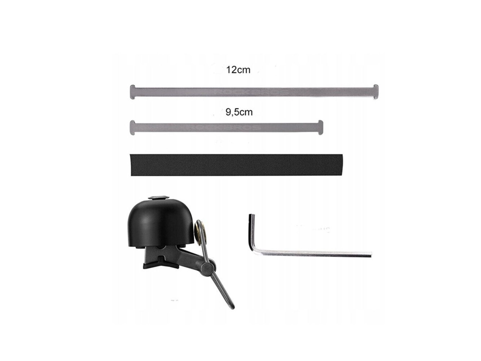 Rockbros 15-1BBK retro bicycle bell - black