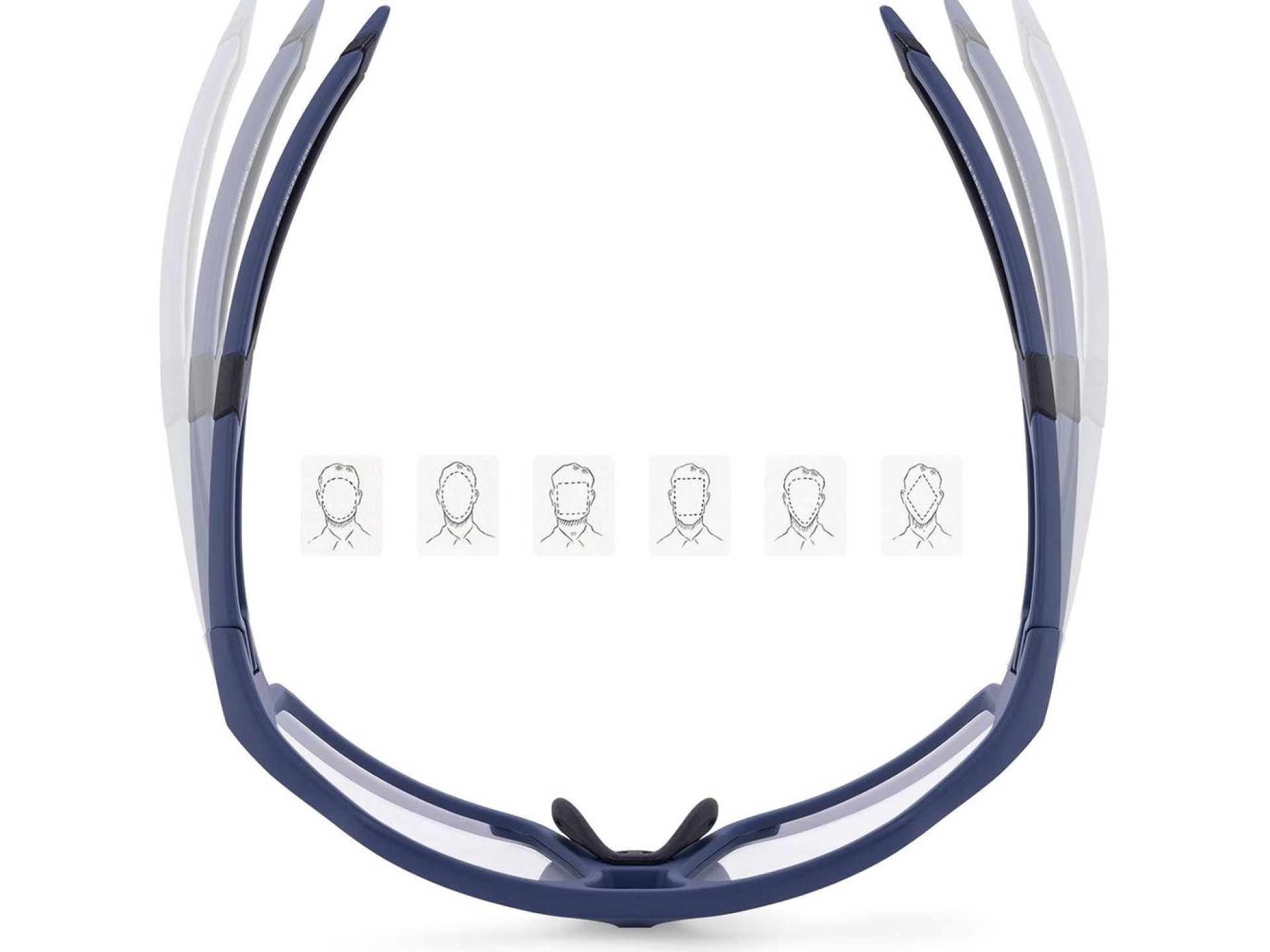Rockbros SP216BL photochromic UV400 cycling glasses - blue