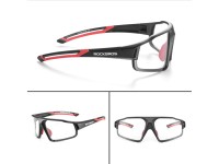 Óculos de ciclismo fotocromáticos Rockbros SP216BK UV400 - preto e vermelho Óculos de ciclismo fotocromáticos Rockbros SP216BK UV400 - preto e vermelho