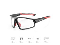 Óculos de ciclismo fotocromáticos Rockbros SP216BK UV400 - preto e vermelho Óculos de ciclismo fotocromáticos Rockbros SP216BK UV400 - preto e vermelho
