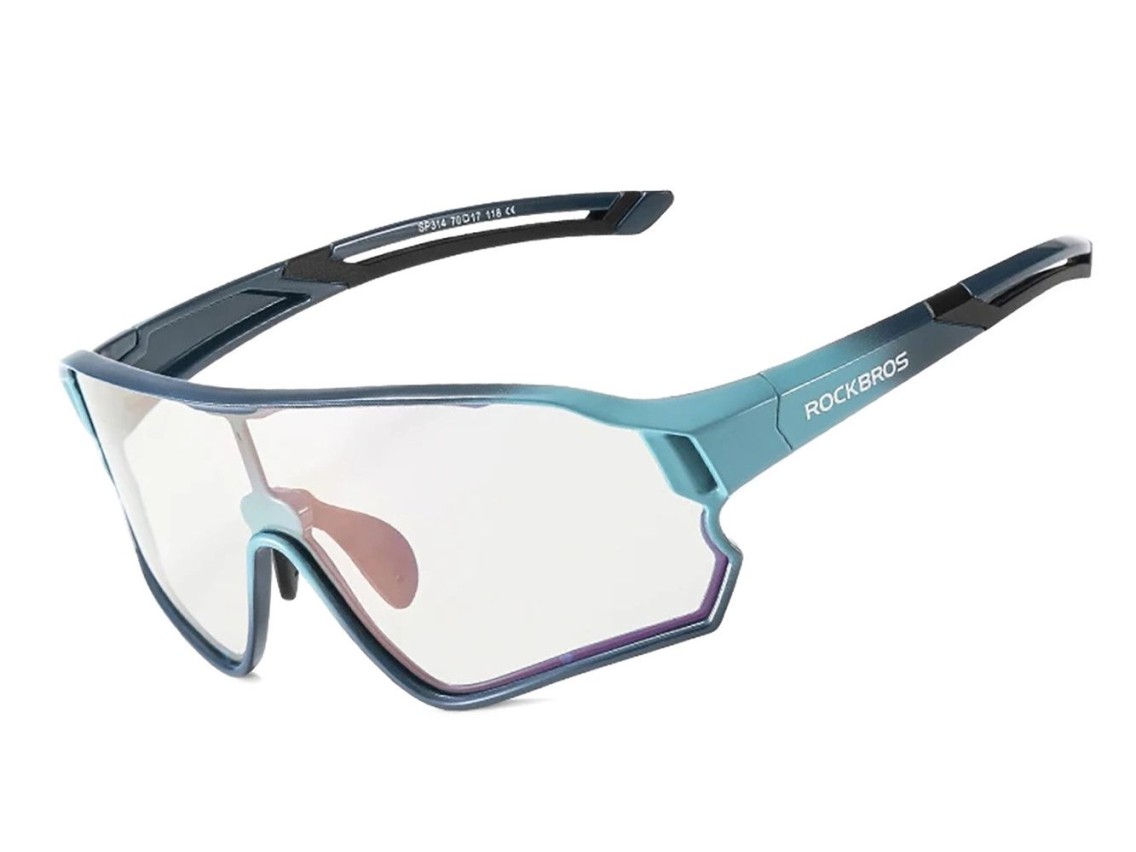 Gafas de ciclismo polarizadas Rockbros 14110009005 para niños de 8 a 14 años - Azul