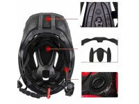 Capacete infantil para bicicleta Rockbros TT-32SBPP-M com queixeira removível, tamanho M - rosa-roxo Capacete infantil para bicicleta Rockbros TT-32SBPP-M com queixeira removível, tamanho M - rosa-roxo
