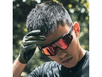 Guantes de ciclismo Rockbros 16110006003 con absorción de impactos, talla L - verde y negro Guantes de ciclismo Rockbros 16110006003 con absorción de impactos, talla L - verde y negro