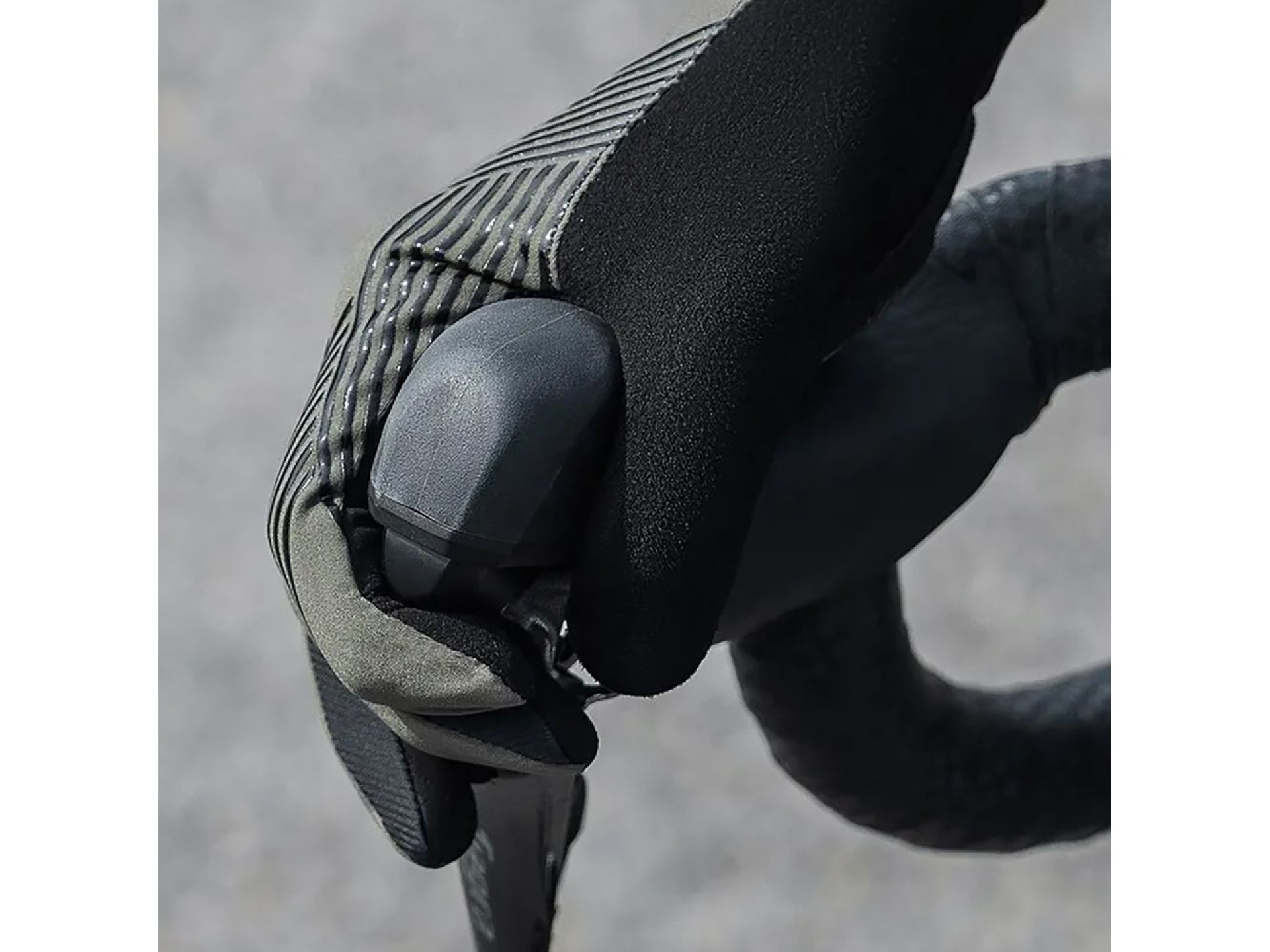 Guantes de ciclismo Rockbros 16110006003 con absorción de impactos, talla L - verde y negro