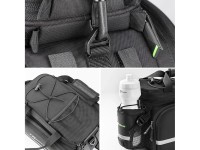 Rockbros A6-03BK bicycle bag for trunk 35 l with fold-out pockets - black Rockbros A6-03BK bicycle bag for trunk 35 l with fold-out pockets - black
