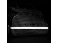 Bolsa para bicicleta Rockbros A6-6 para maletero, 35 l, con bolsillos desplegables - negra Bolsa para bicicleta Rockbros A6-6 para maletero, 35 l, con bolsillos desplegables - negra