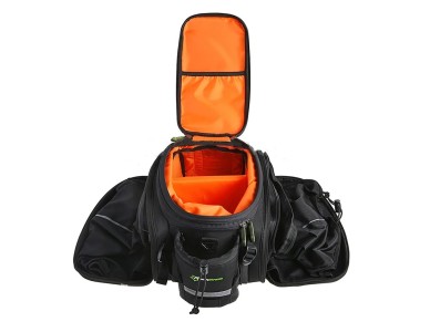 Rockbros A6-03BK bicycle bag for trunk 35 l with fold-out pockets - black Rockbros A6-03BK bicycle bag for trunk 35 l with fold-out pockets - black