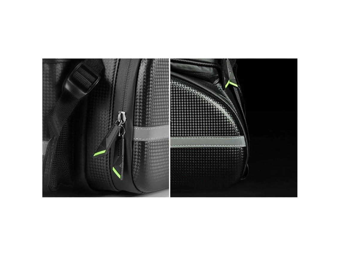 Bolsa para bicicleta Rockbros A6-6 para maletero, 35 l, con bolsillos desplegables - negra
