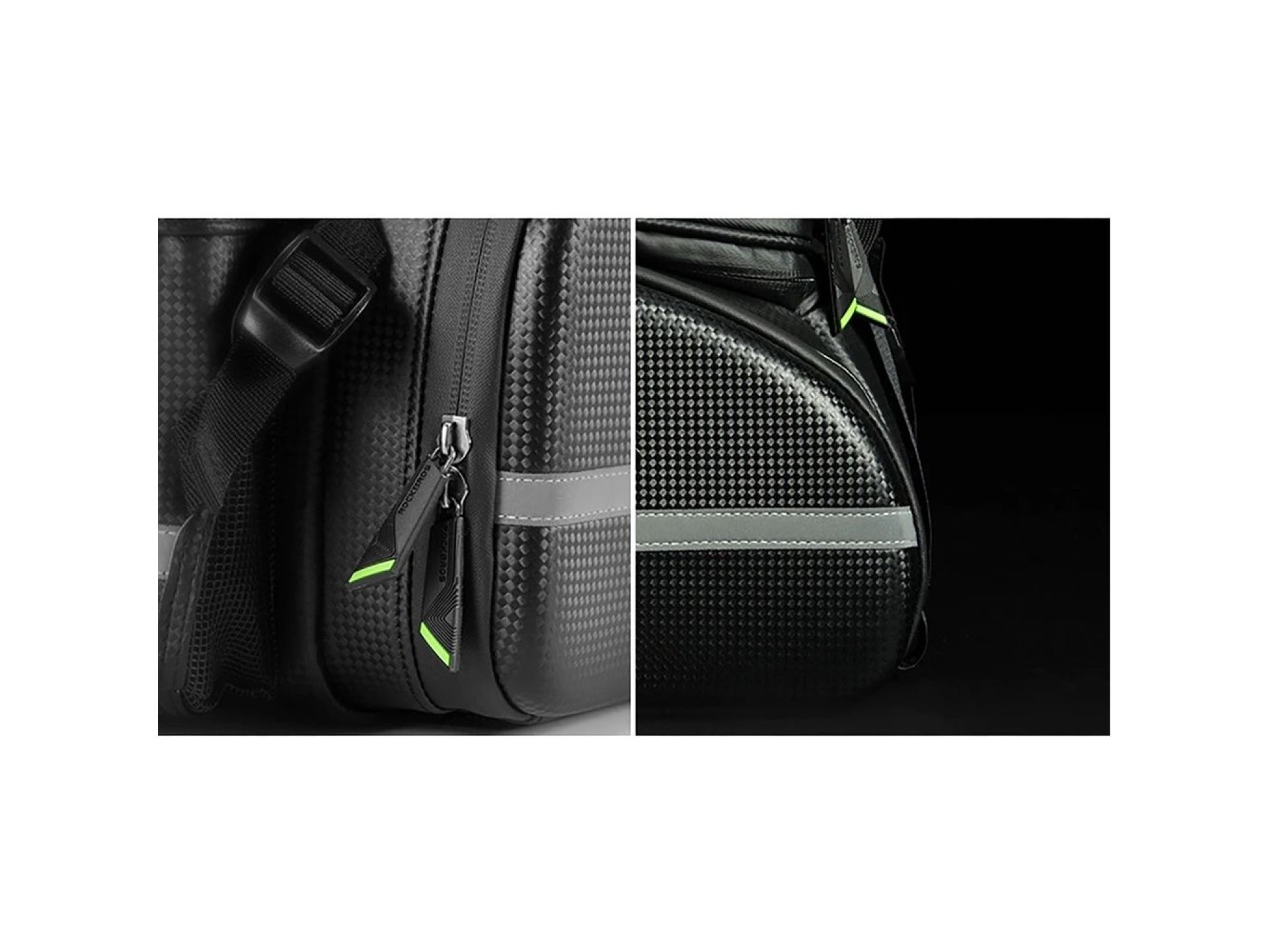 Bolsa para bicicleta Rockbros A6-6 para maletero, 35 l, con bolsillos desplegables - negra