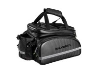 Bolsa para bicicleta Rockbros A6-6 para maletero, 35 l, con bolsillos desplegables - negra Bolsa para bicicleta Rockbros A6-6 para maletero, 35 l, con bolsillos desplegables - negra