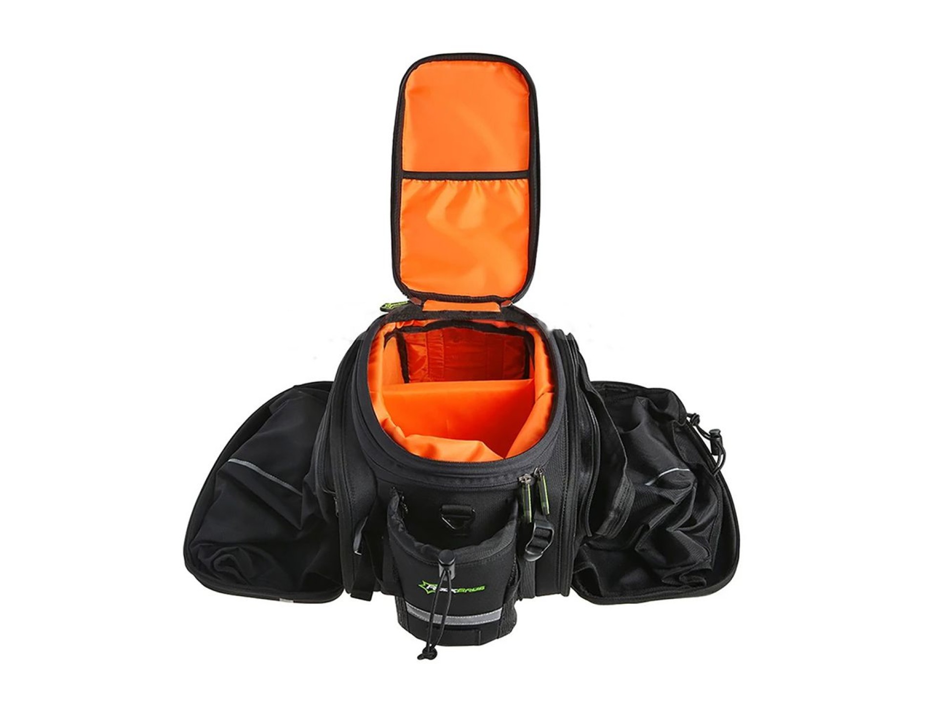 Bolsa para bicicleta Rockbros A6-6 para maletero, 35 l, con bolsillos desplegables - negra