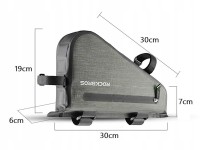 Rockbros AS-017 bicycle frame bag 5 l - dark green Rockbros AS-017 bicycle frame bag 5 l - dark green