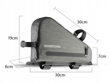 Rockbros AS-017 bicycle frame bag 5 l - dark green Rockbros AS-017 bicycle frame bag 5 l - dark green