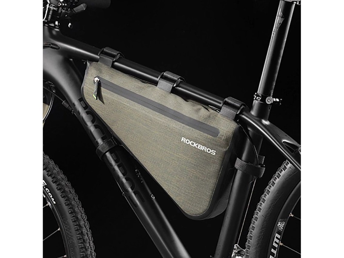 Rockbros AS-017 bicycle frame bag 5 l - dark green