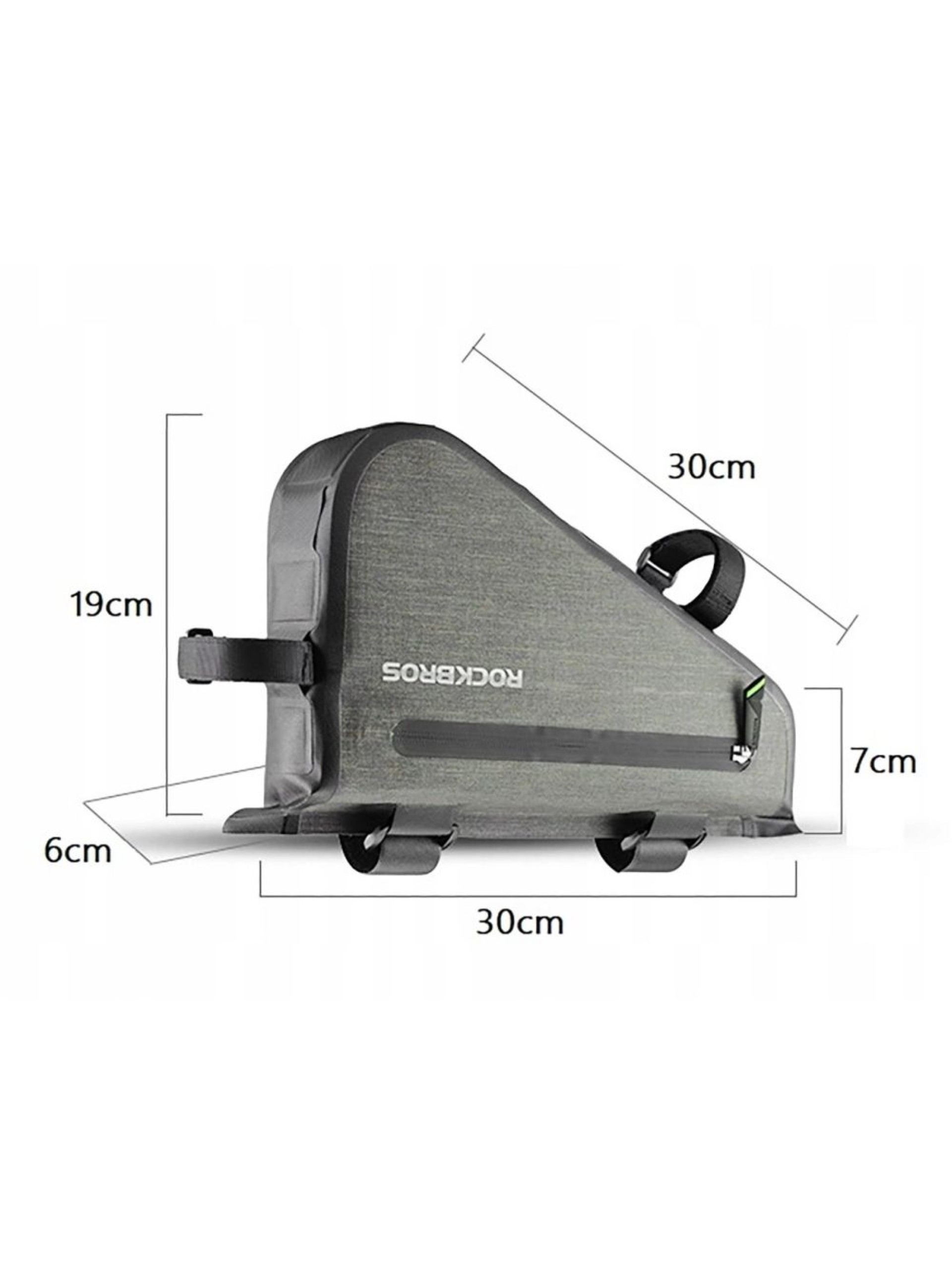 Rockbros AS-017 bicycle frame bag 5 l - dark green