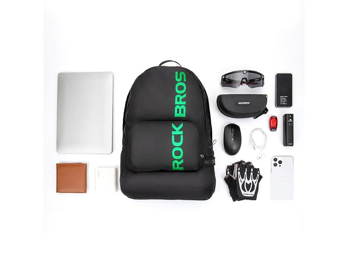 Mochila deportiva plegable Rockbros H10-BK de 18 l - negra