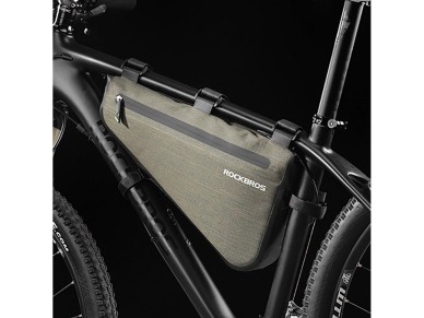 Rockbros AS-017 bicycle frame bag 5 l - dark green Rockbros AS-017 bicycle frame bag 5 l - dark green
