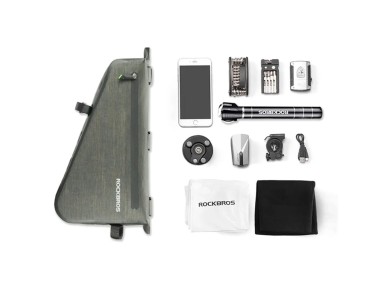 Rockbros AS-017 bicycle frame bag 5 l - dark green Rockbros AS-017 bicycle frame bag 5 l - dark green