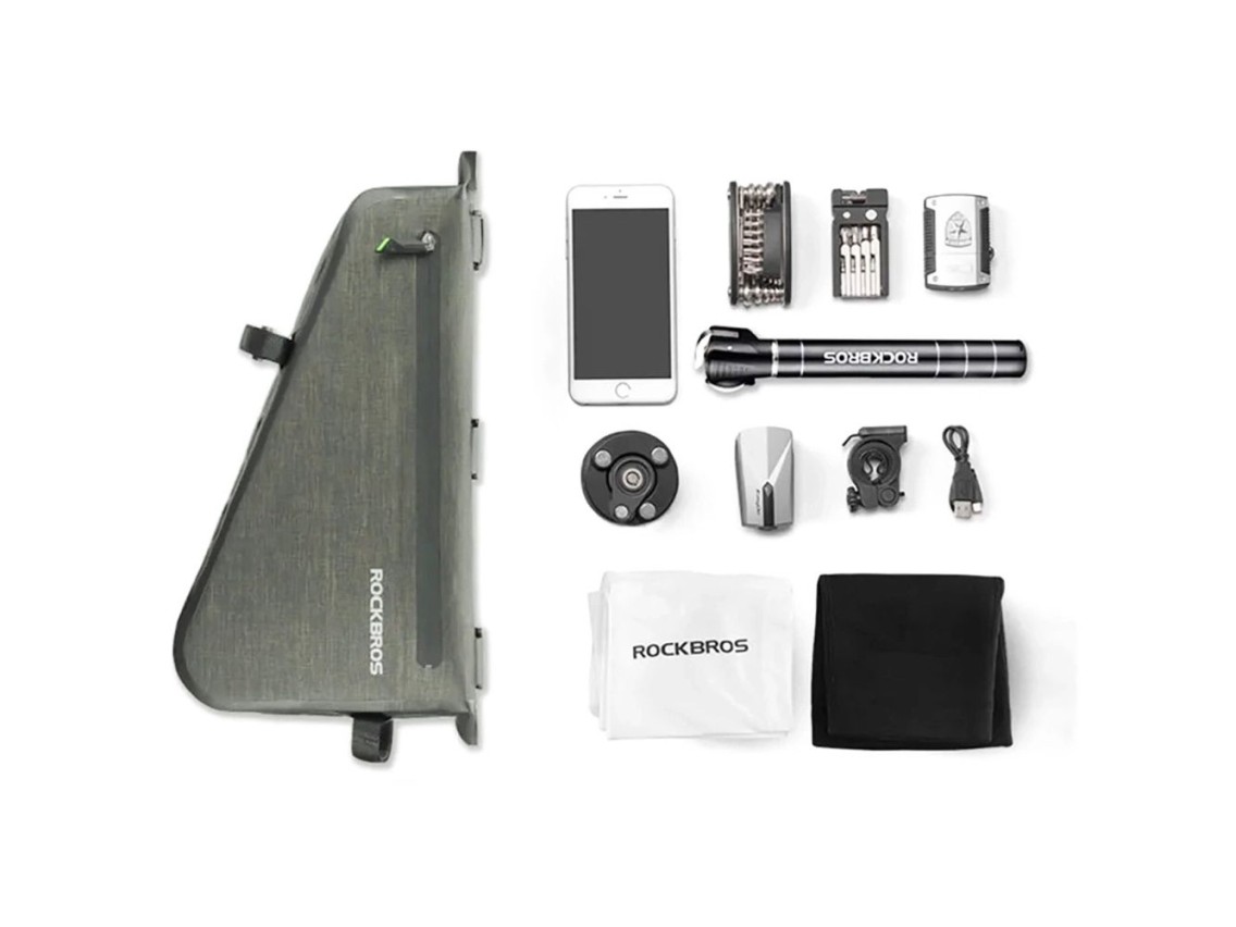 Rockbros AS-017 bicycle frame bag 5 l - dark green