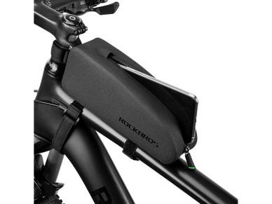 Bolsa impermeável para quadro de bicicleta Rockbros AS-019, 1,5 l - preta Bolsa impermeável para quadro de bicicleta Rockbros AS-019, 1,5 l - preta