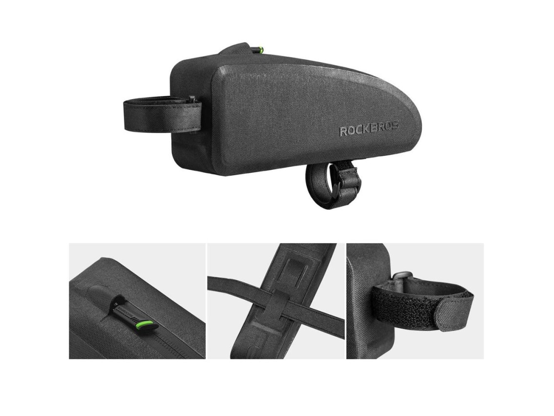 Rockbros AS-019 bicycle frame bag waterproof 1.5 l - black