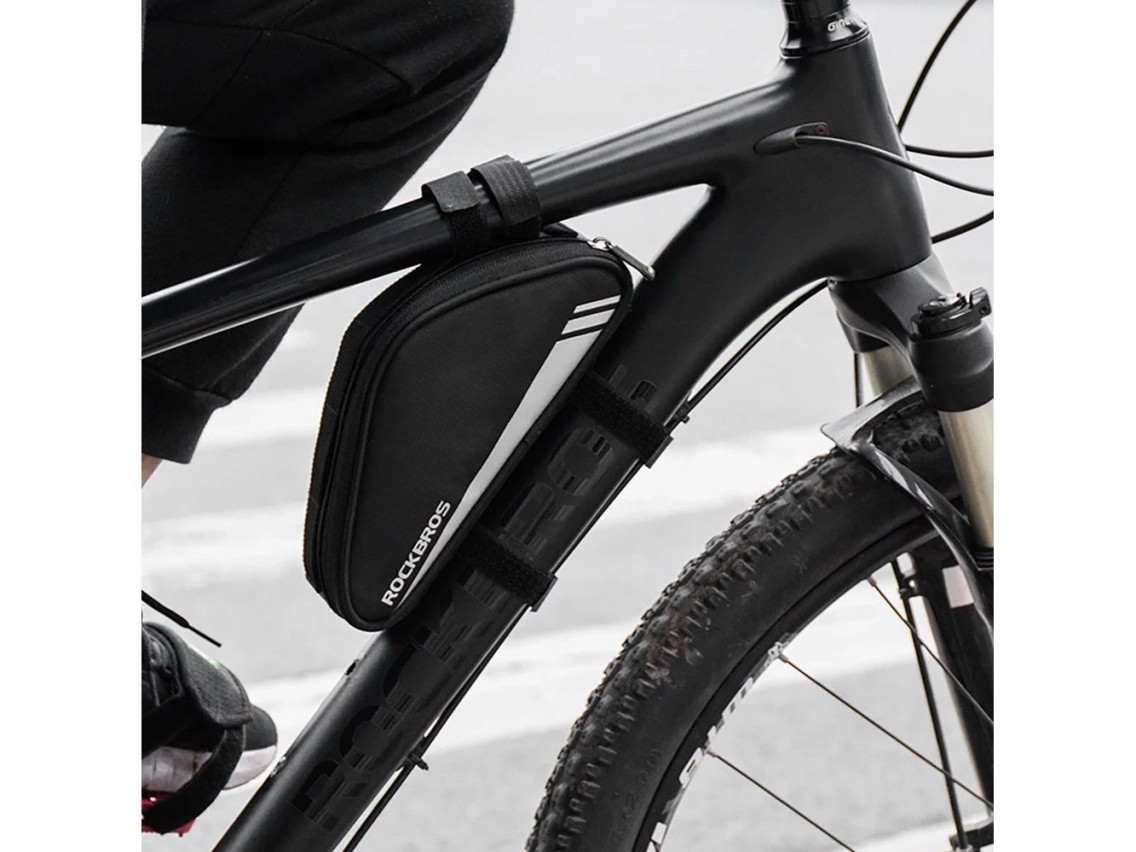 Bolsa para cuadro de bicicleta Rockbros B55-BK 0,7 l - negra